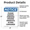 Signmission Please Deposit Feminine Hygiene, 3.5 in W x Rectangle, Vinyl Decal OS-2PACK-NS-D-35-V-17363 - alternate 6